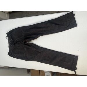 Alpine Design Pants Womens Small Deep Slate Gray Corduroy‎ Hike Drawstring Ankle